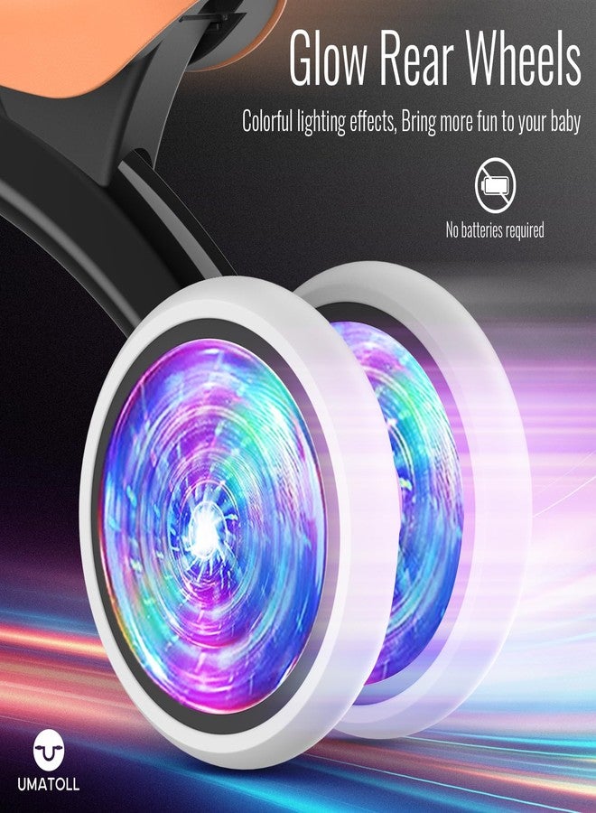 Umatoll Colorful Lighting Baby Balance Bike Toys for 1 Year Old Boys Gifts, Adjustable Seat Baby Walker, One Year Old Boy Birthday Gifts, 12-24 Months Toddler First Ride on Toys - Image 4